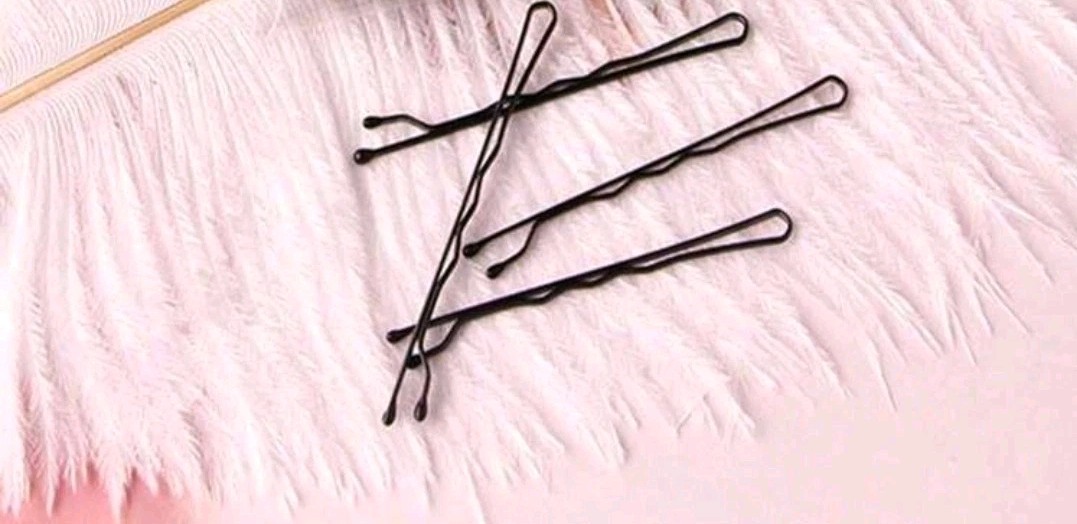 10PCS 1.97 Inches/4.7cm Hair Pins, Wave Black Bobby Pin, Hair Solid Bobby Pins