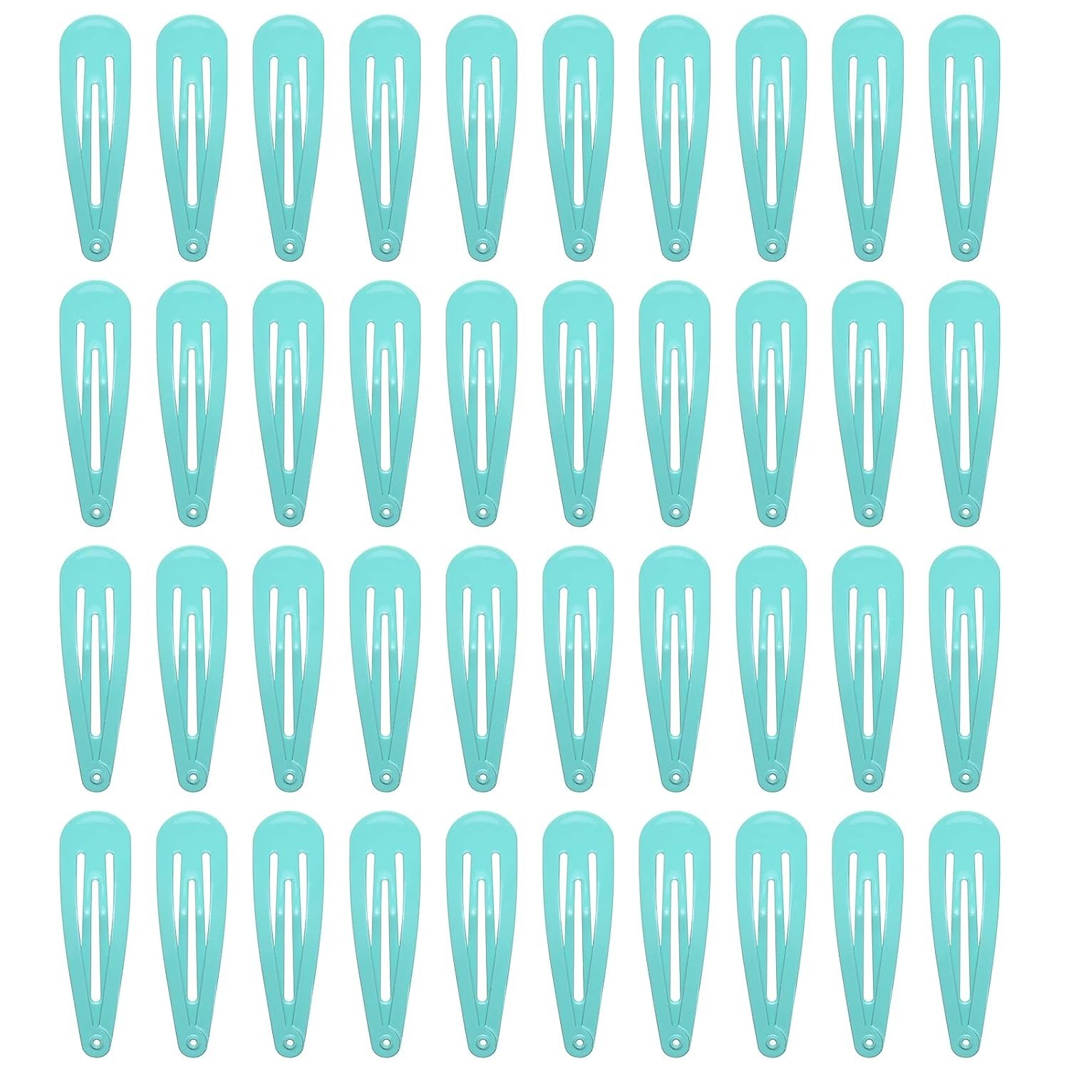 40 Counts Brown Hair Clips, 2 Inch Metal Snap Hair Clips Barrettes For Women Acc