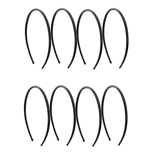 Motique Accessories Thin Plastic Headband – Set of 8