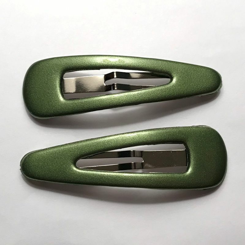 Navarro French Slide on Snap Clip Women’s Classic Thin Hair Clip Made in France