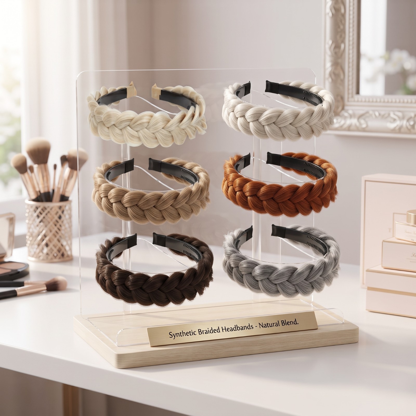 Headband Synthetic Hair Plaited Headband Braid Braided & Teeth Hair Band Beauty