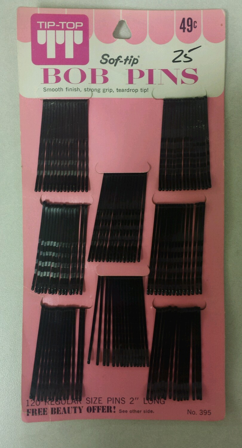 Vintage Bobby Pins! Soft Tip! Regular Size Pins! (2 inch) Unique old Items!