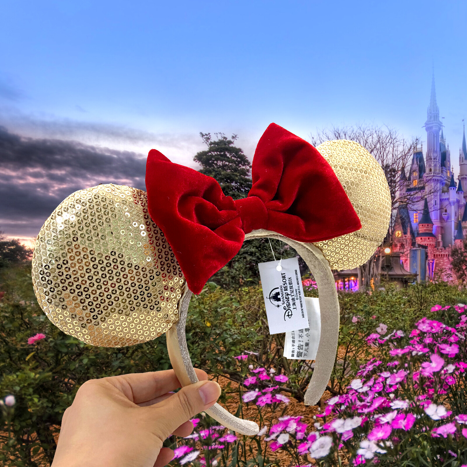 110 Styles Disney Parks Mickey Magical Bow Minnie Mouse Ears Bow Headband Cos
