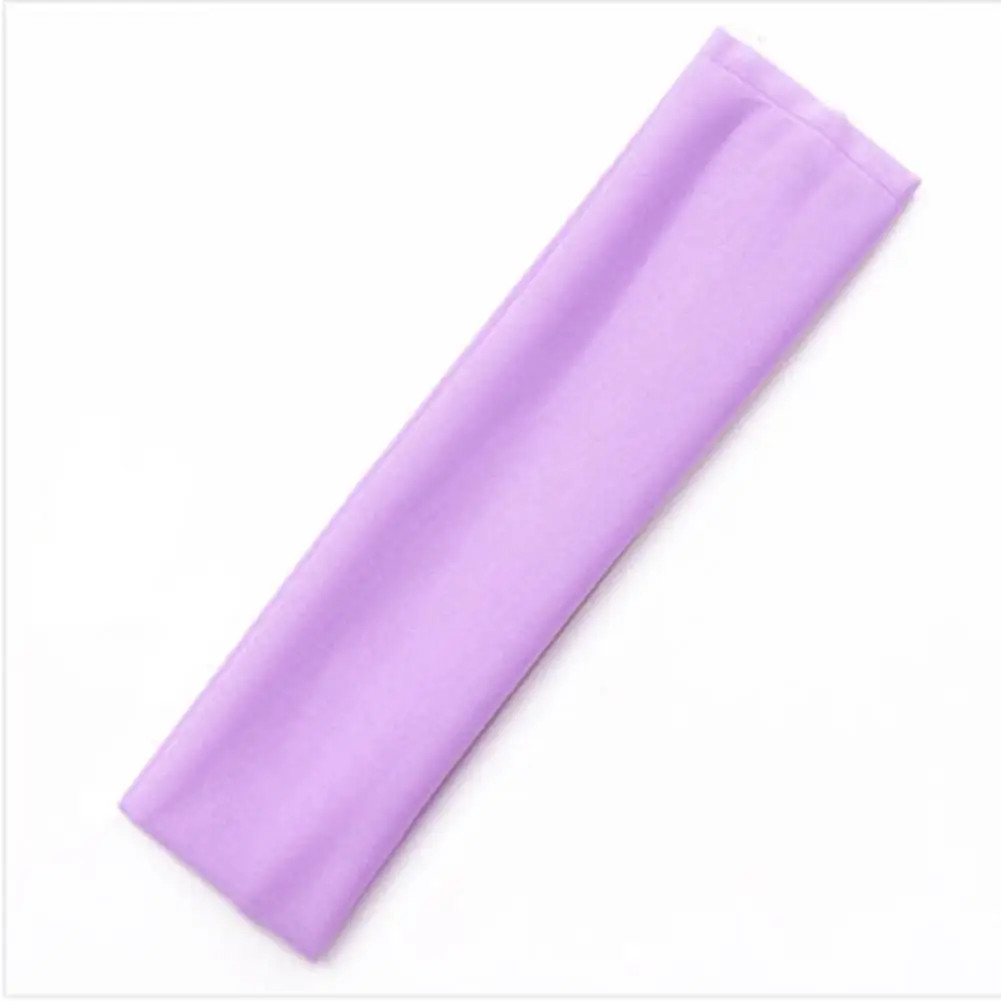 Stretchy Solid Headband Yoga Running Gym Sports Sweatband Men Women Black