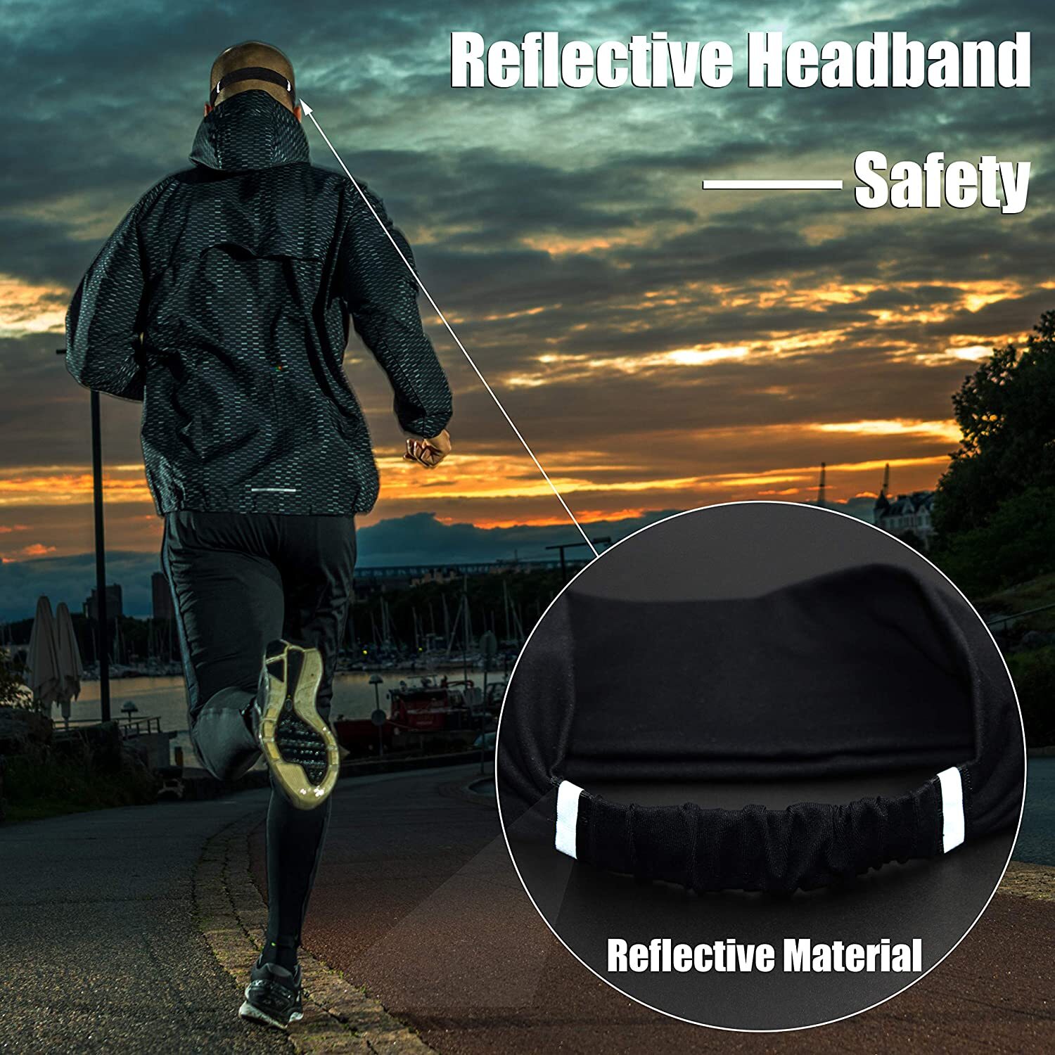 Workout Stretchy Headband Sweatband Sports Headband Cycling Yoga Unisex Hairband