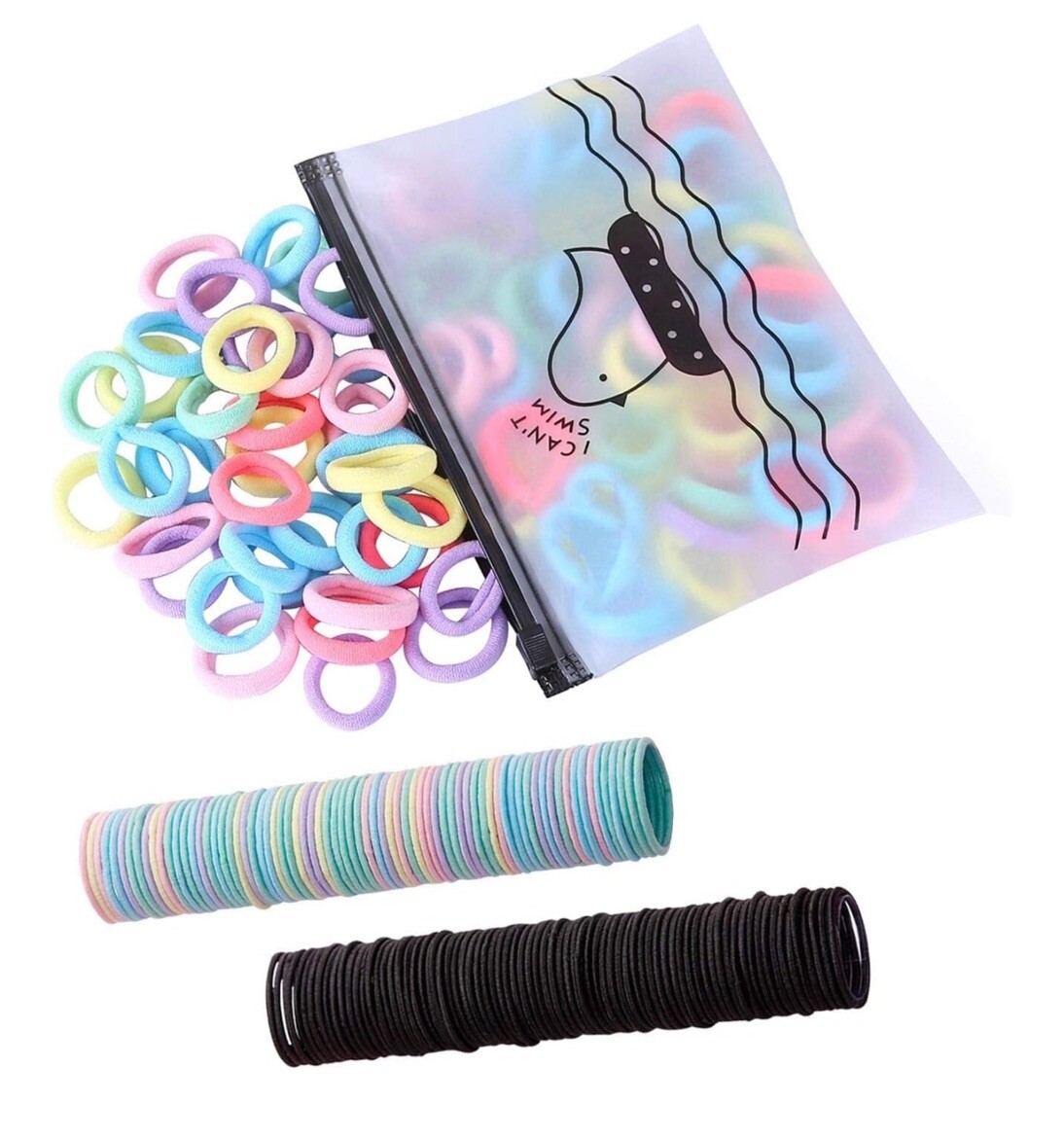 300 Bulk Elastic Hair Ties Mini Hair Bands