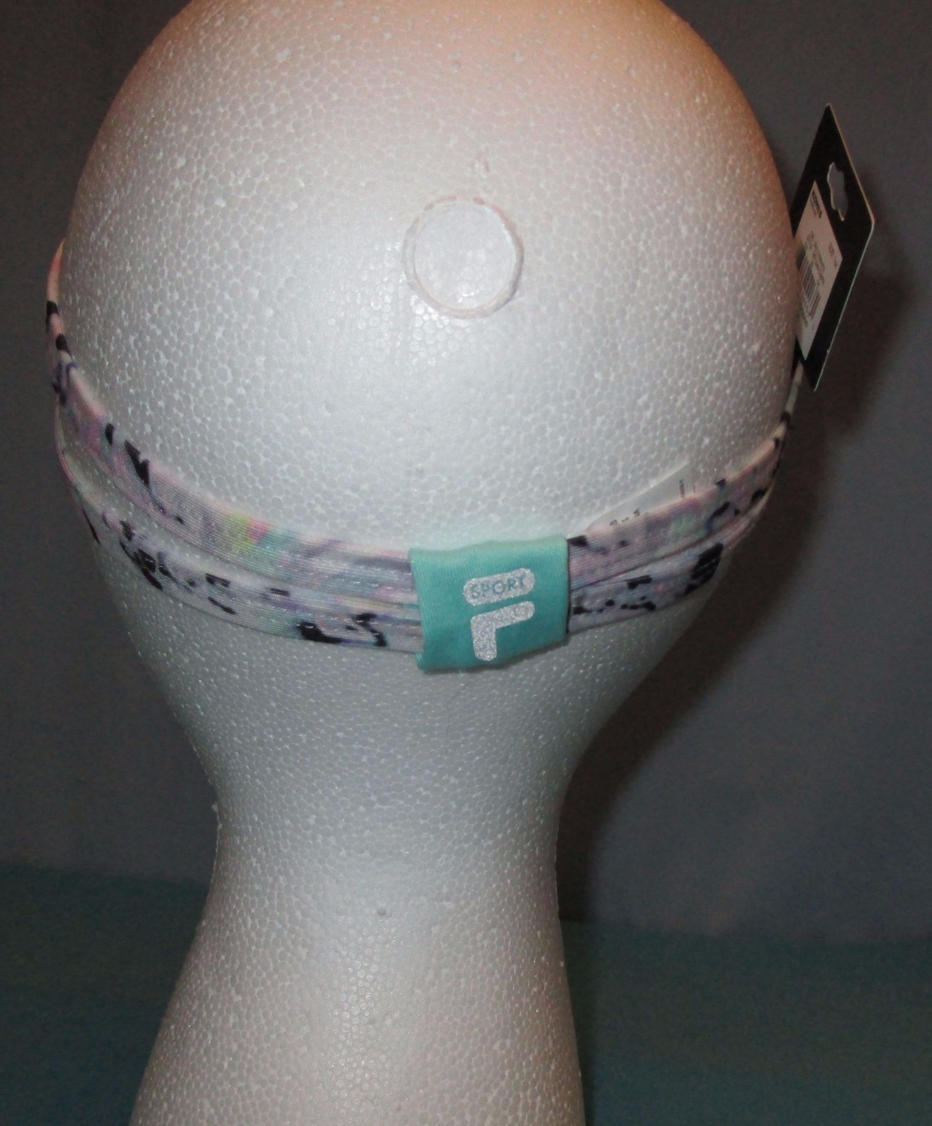 FILA~Multi White Printed Sport 2-Strap Headband~One Size~WFL54AC08PR