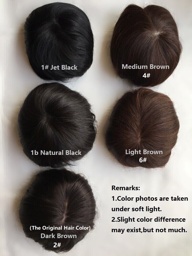 5.5″X6″ Silk Top 110% Density Wavy Virgin Human Hair Toppers for Women 8″~20″