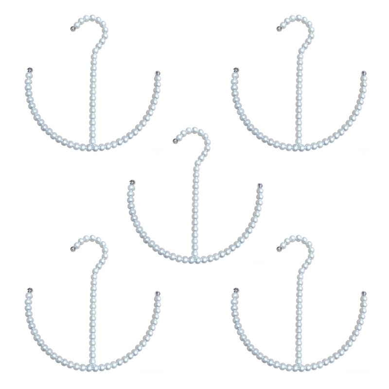 Pack of 5 Fashionable Pearls Themed Hook for Stylish Home Decors Upgrades