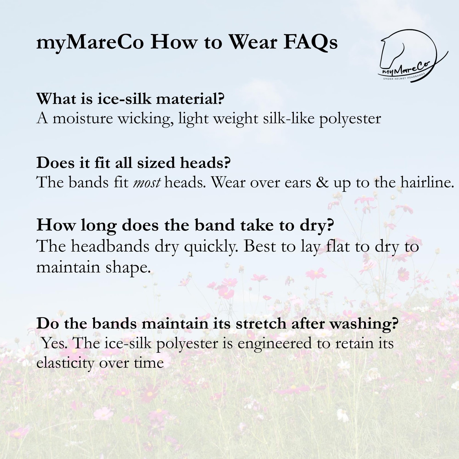 Equestrian Headbands Designed to Wick Moisture and Protect Hair Under Helmets…