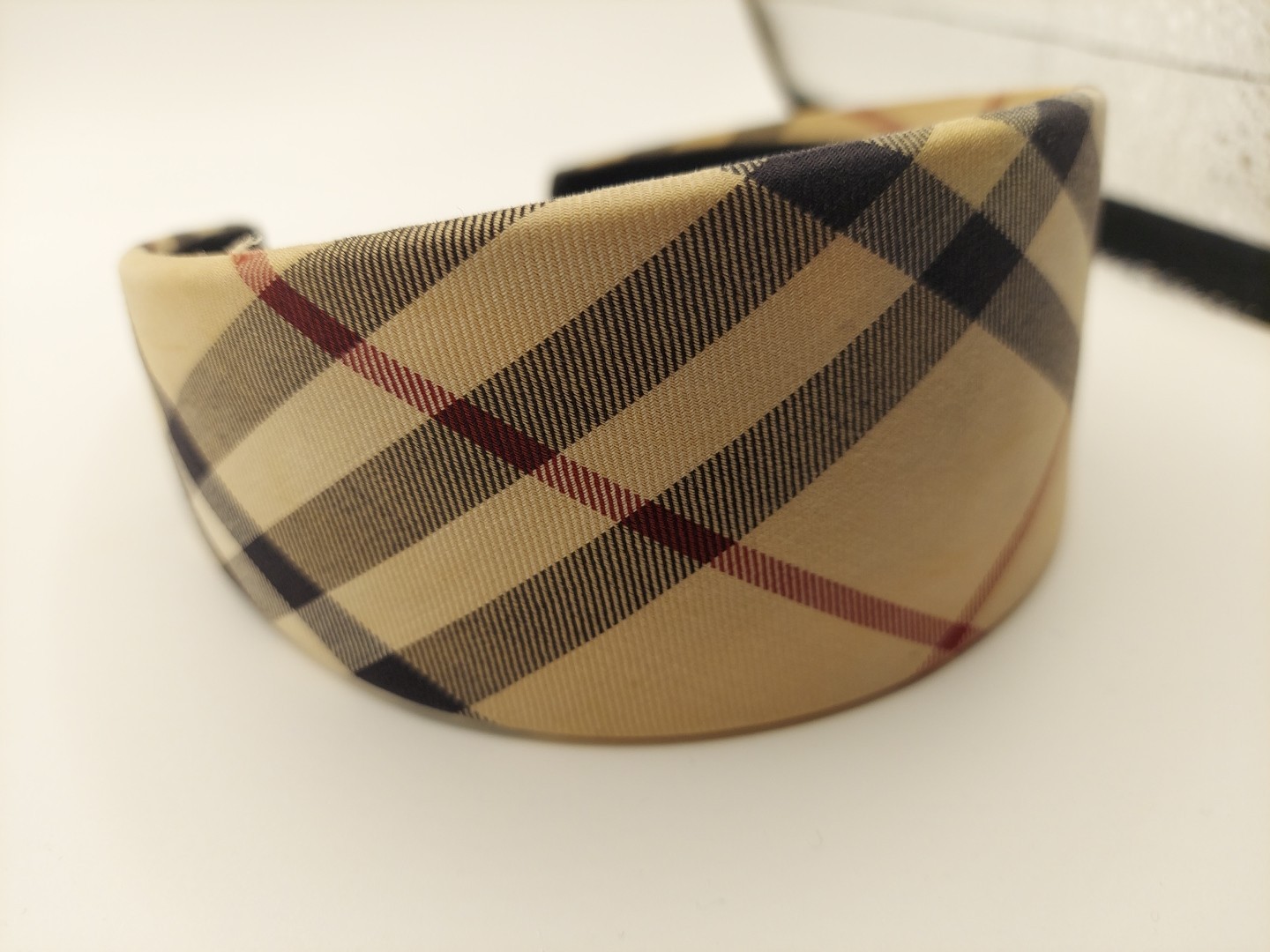 Burberry London Beige Nova Check Wide Headband – Rare & Authentic