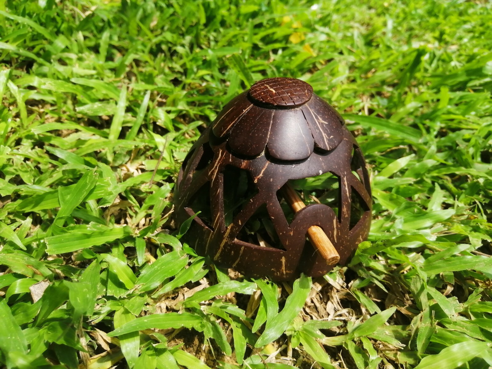 Caved Coconut Shell Traditional Bun Hair pin Decorative Vintage Women Sri Lanka