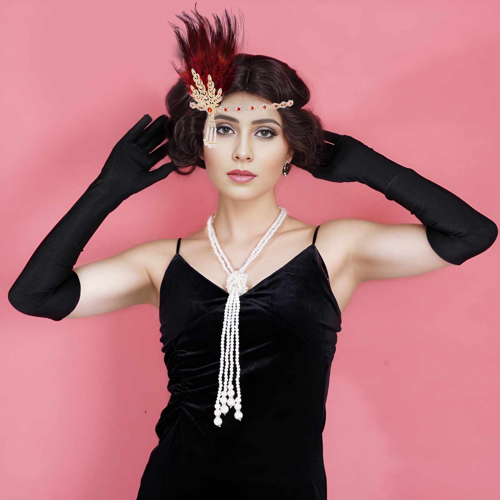 Flapper Headband Roaring 20s Headpiece Great Gatsby Headpiece for Women