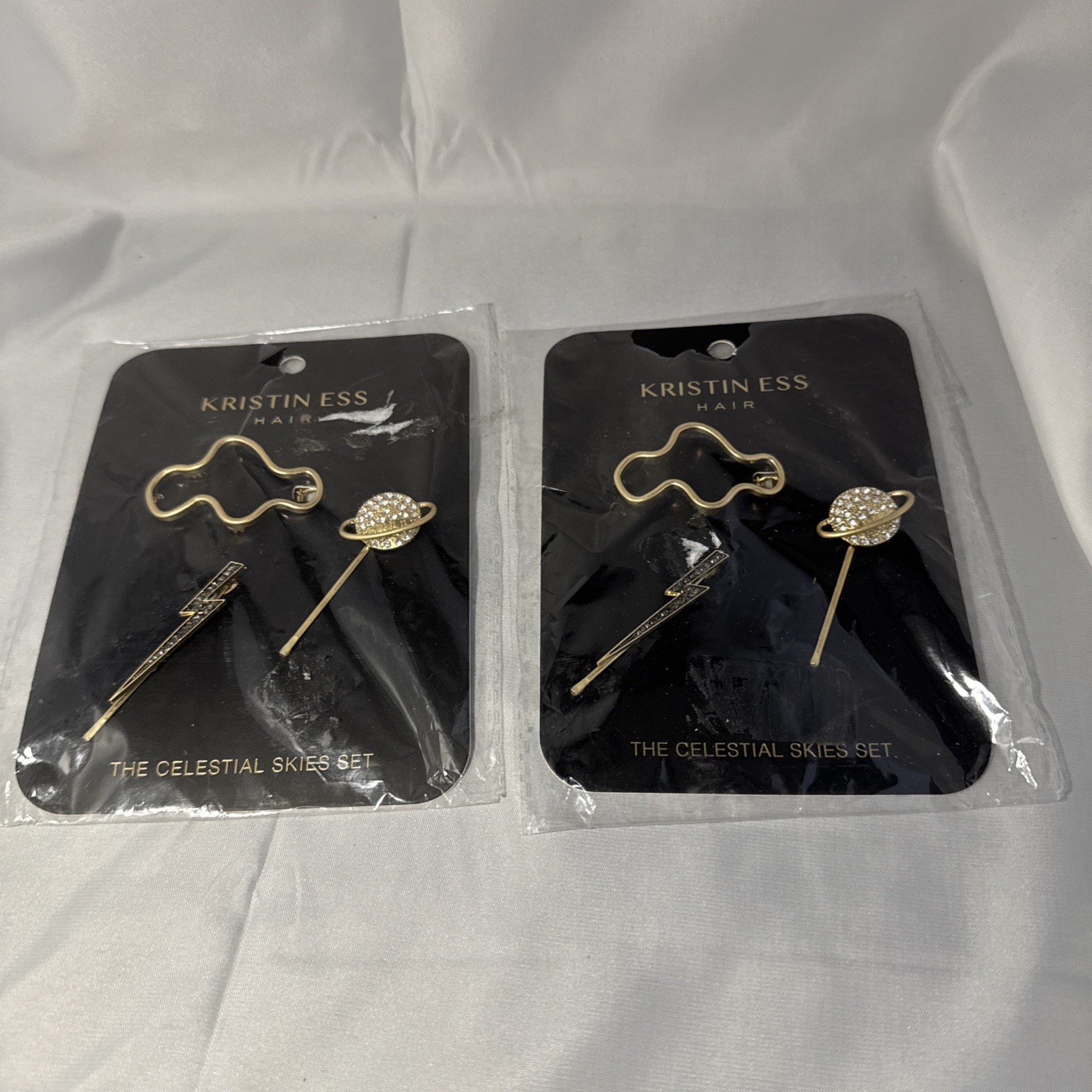 Kristin Ess Bobby Hair Pins The Celestial Skies Set 2pks (3pins Each) New