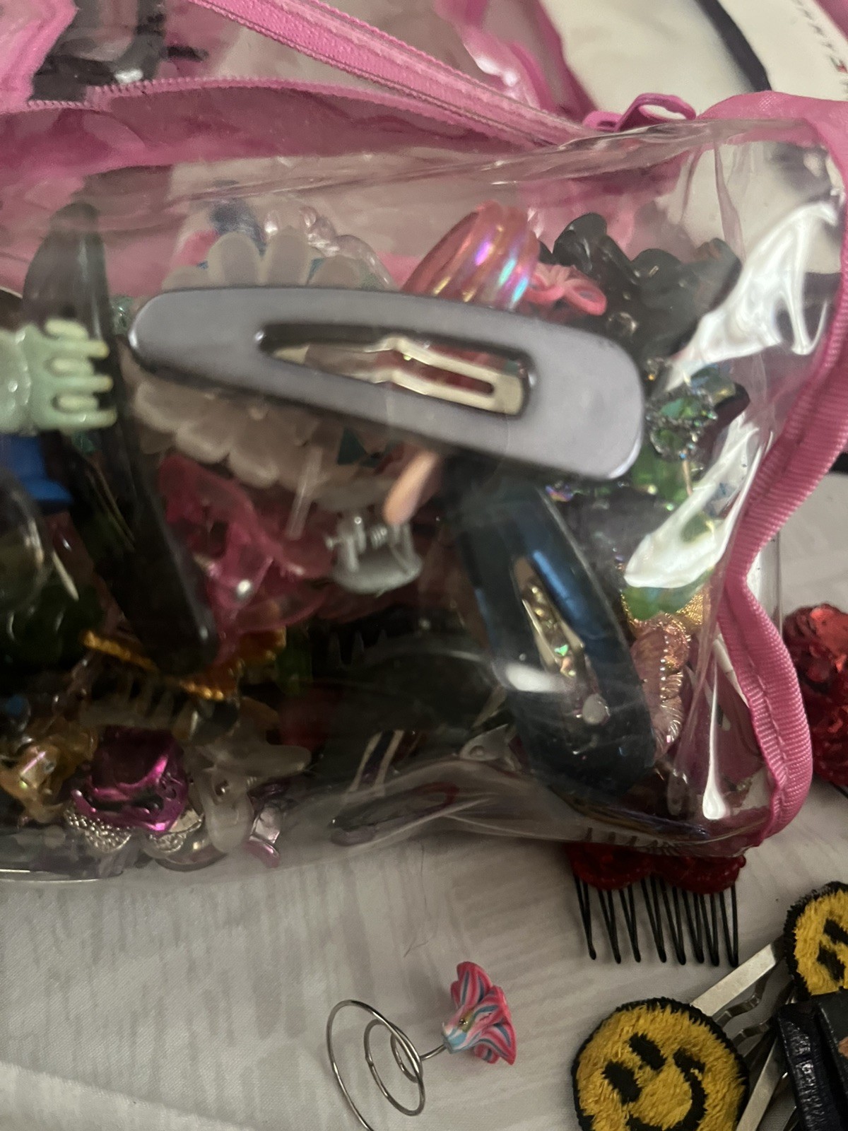 Lot of Y2K 90s Butterfly Flower Mini Hair Clips & Barrettes, Mixed Lot