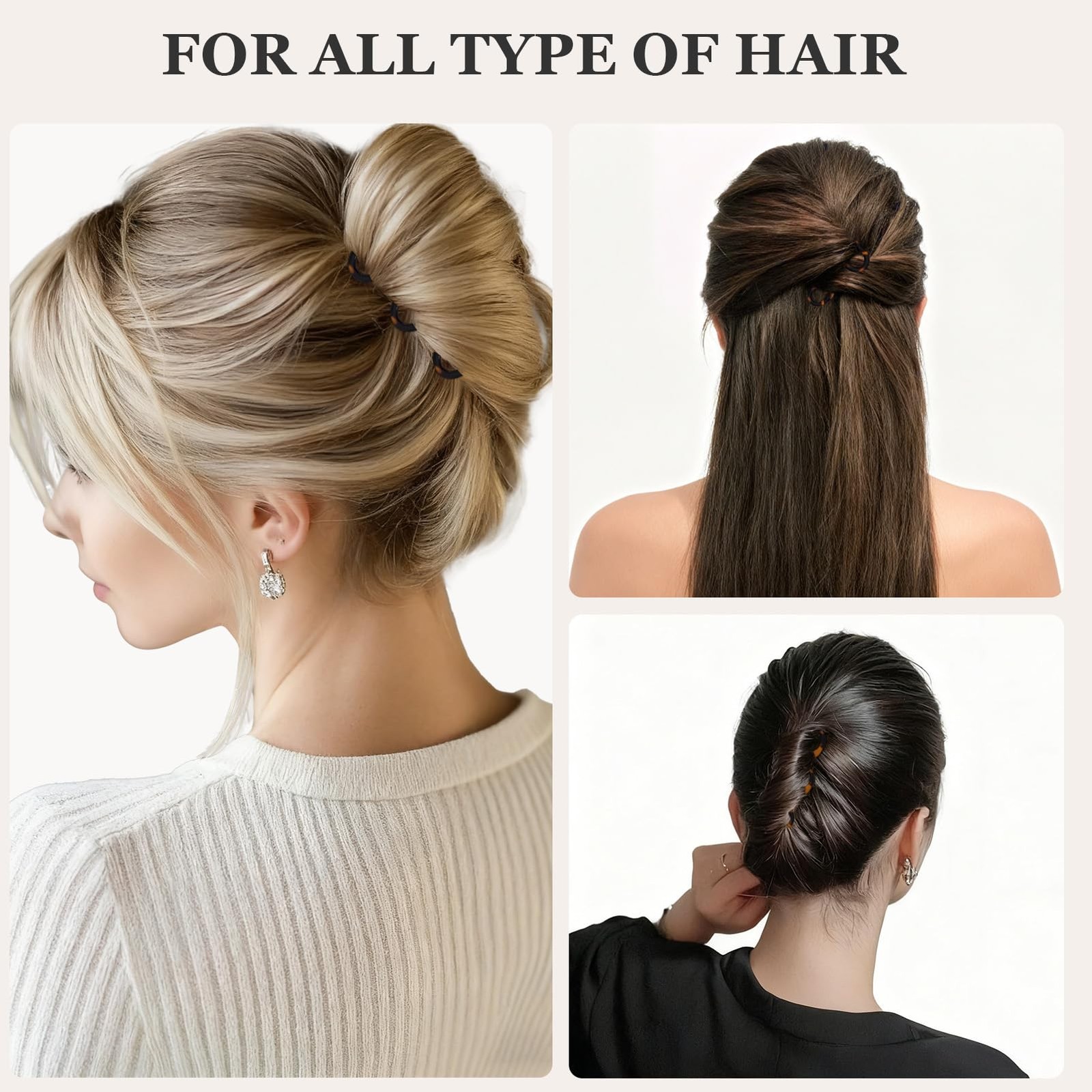 6 PCS 2.83 in Small French Hair Pins for , Prestige Hair Pins for All Hair, C…