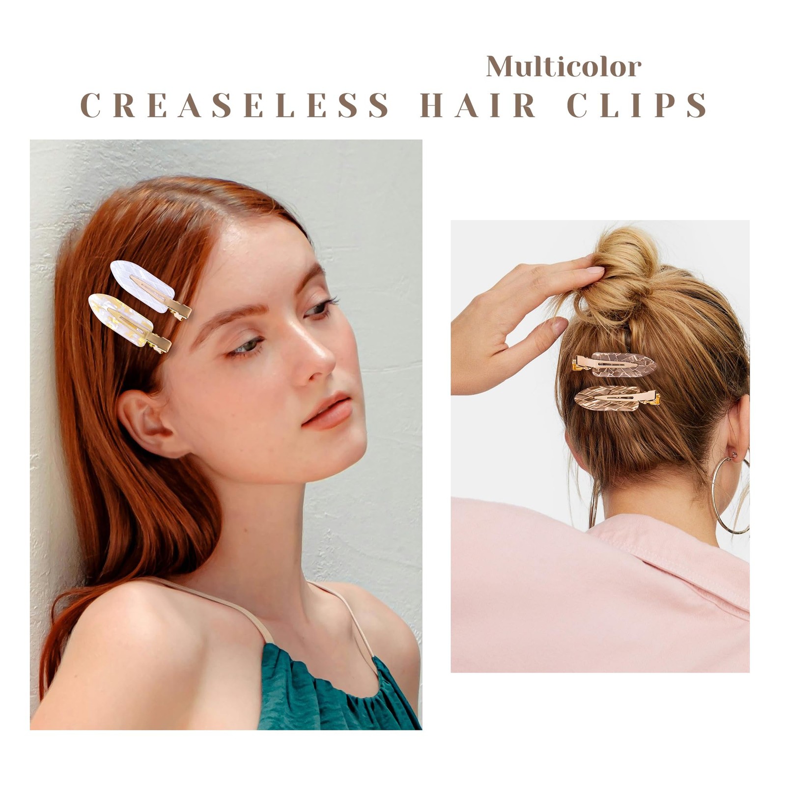 No Crease Creaseless No Bend Hair Clips For Styling Non Slip Flat Clips For M…