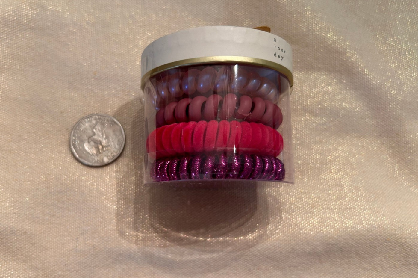 spiral coil hair band 8 pc multicolor