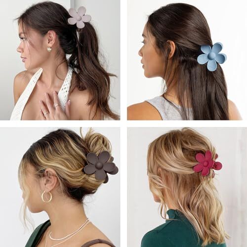 Flower Hair B：Khaki, Green, Orange, Dark blue,Red, Black, Pink, Dark purple