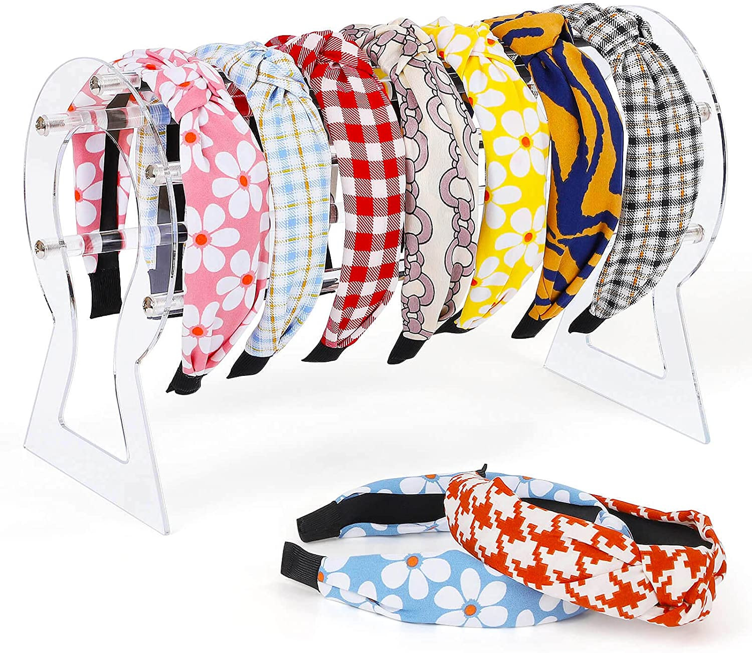 Headband Holder, Clear Headband Organizer, Acrylic Hair Hoop Display