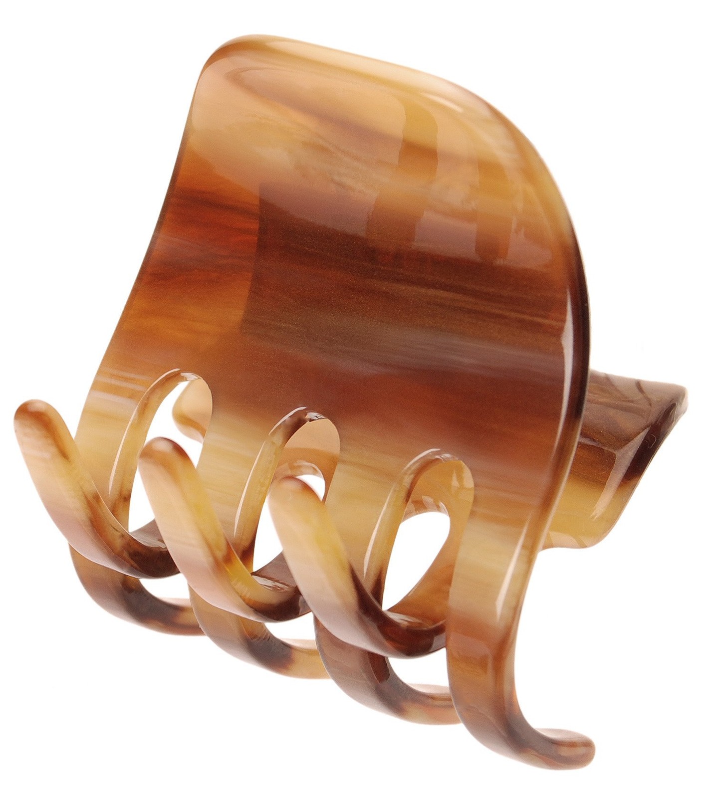 Medium Gallery Claw Clip – Caramel Horn