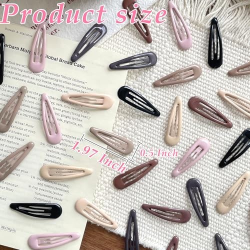 36 PCS 2 Inch Metal black, Brown, Coffee, Light Khaki, Off white, light red