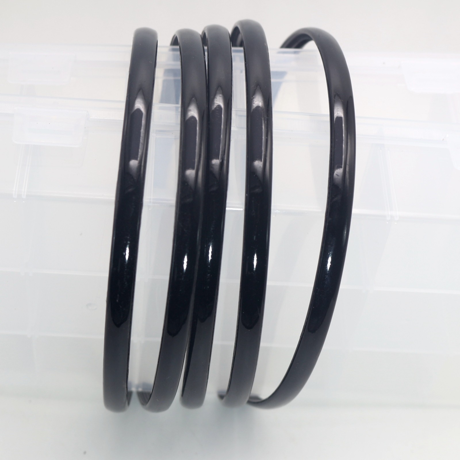 10 Pcs Black Color Plastic Mini Headband Hair Band 6mm With Teeth Hair Clips