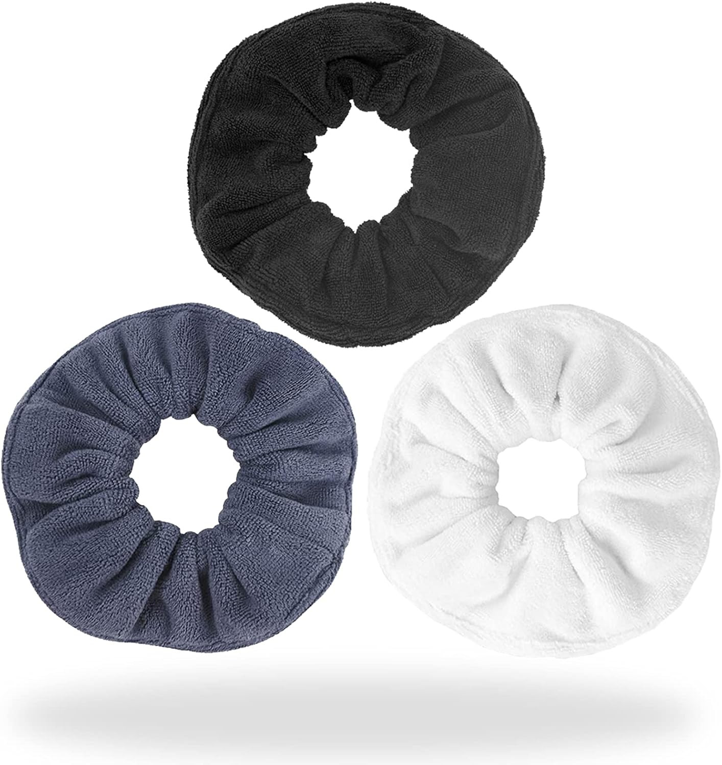 Hair Drying Towel Scrunchies – Terry Cloth Scrunchie Large Microfiber Hair Ties