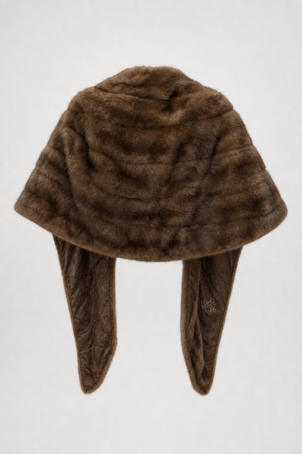 Vintage 1950s Luxurious Brown Fur Stole Women’s Mid Century