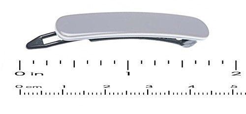 French Amie Mini Set of 2 Celluloid Handmade Metal Free Hair Clip Barrettes