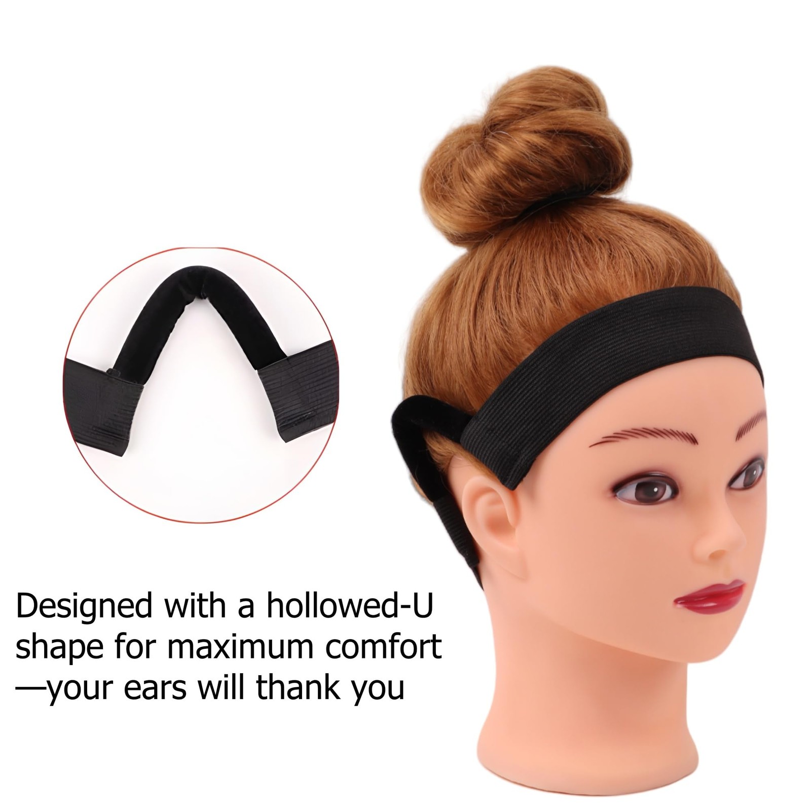 3 Pcs Painless Headband for Wig Edge Lace Frontal, Comfortable Melting Lace E…