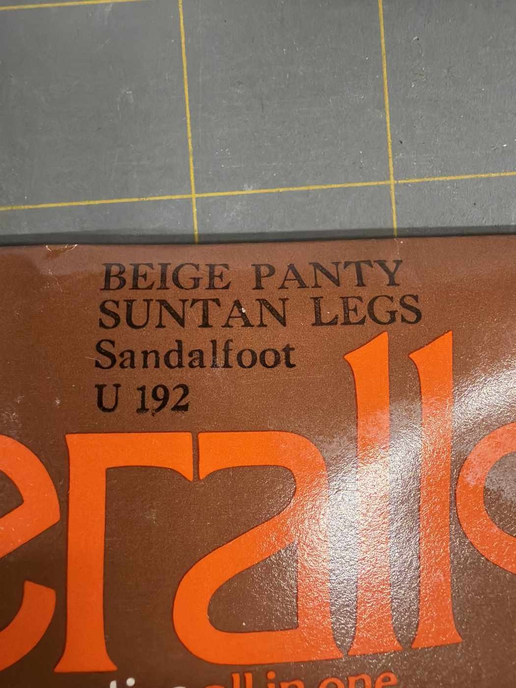 Vintage Slenderalls Underalls Pantyhose Size A-B Style 330 Beige Suntan