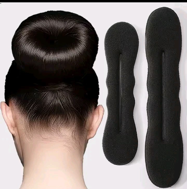 Sponge Plastic Loop Curly Hair Maker Hair Scrunchie Headband Twist Donut Bun…