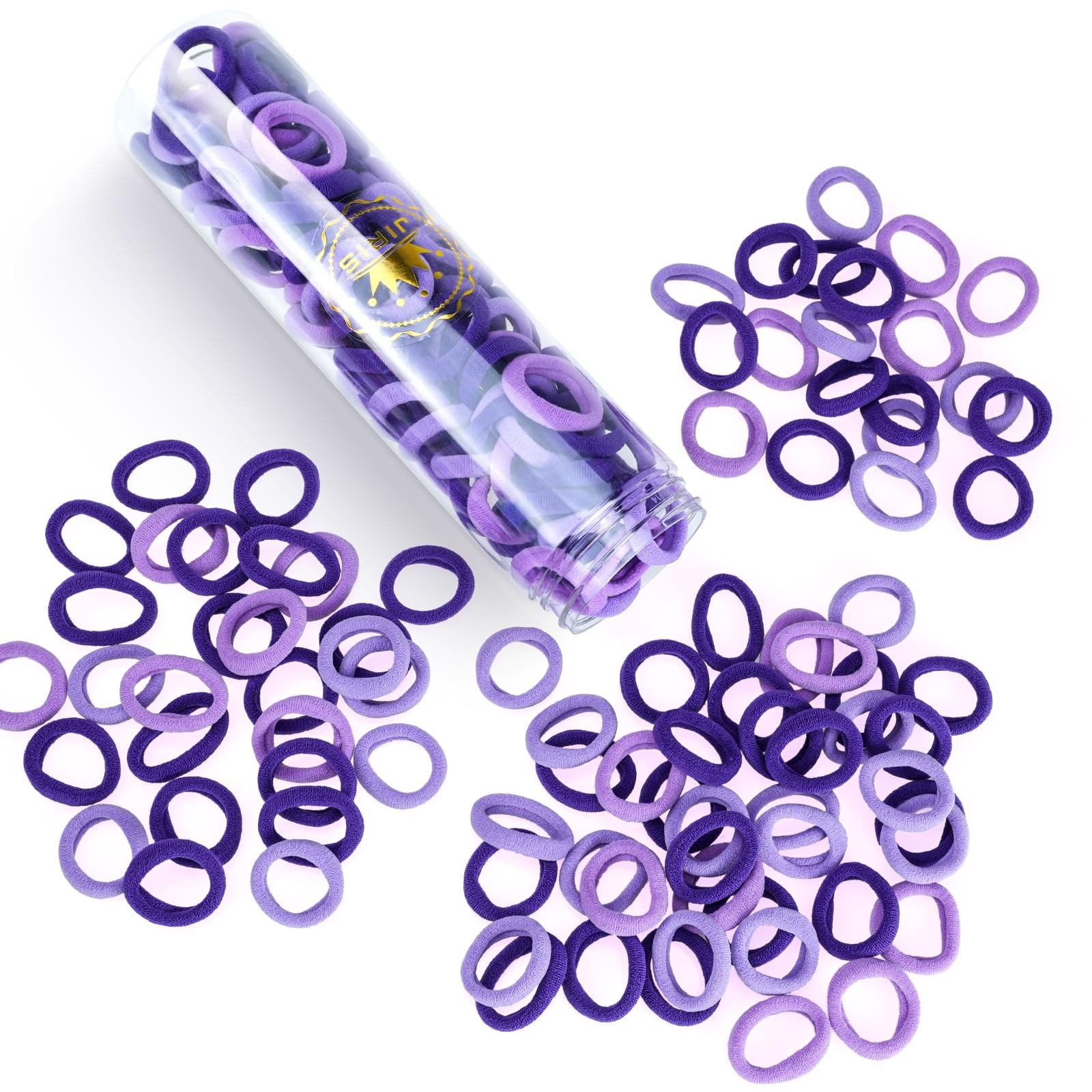 100PCS Hair Ties for Women And Kids, Seamless Thick Hair Bands, Elastic Baby …