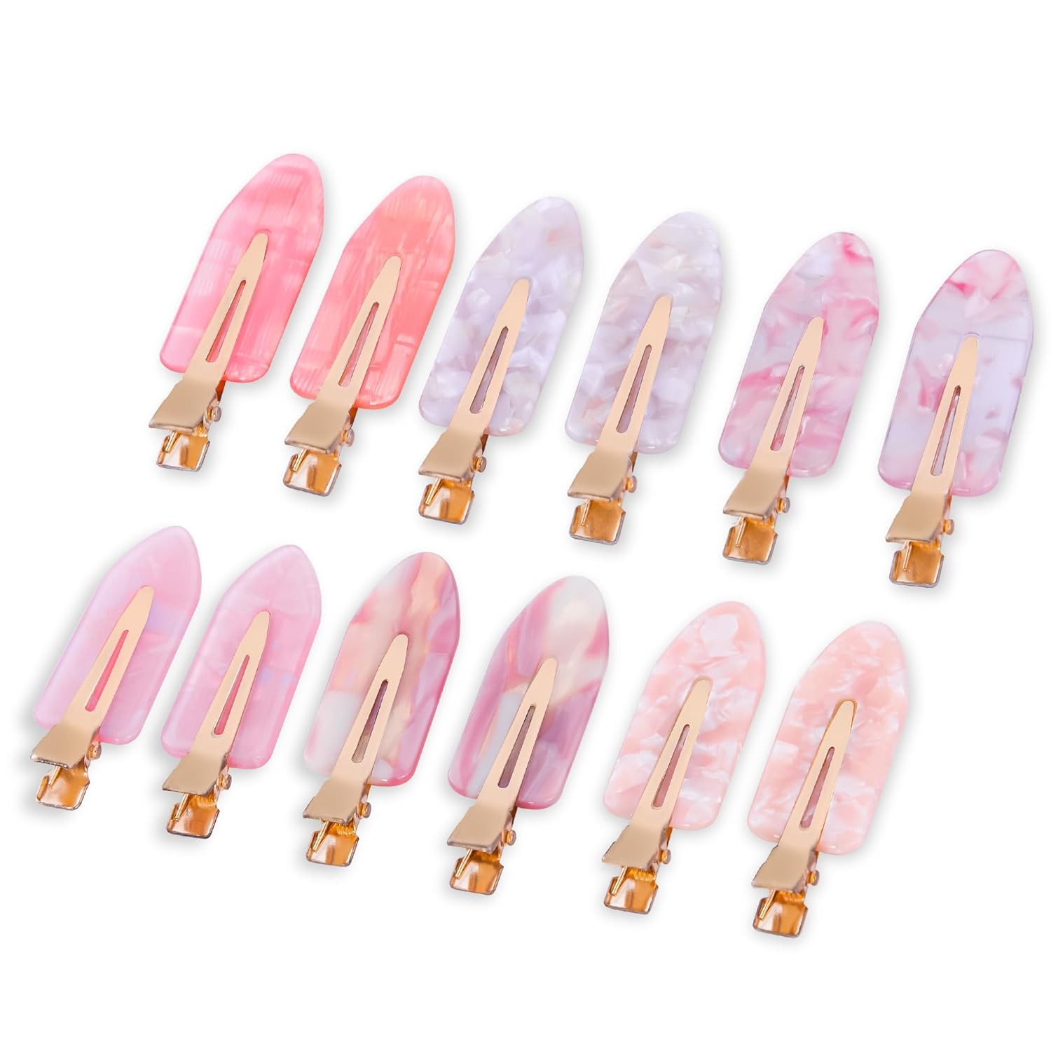 No Crease Creaseless No Bend Hair Clips For Styling Non Slip Flat Clips For Make