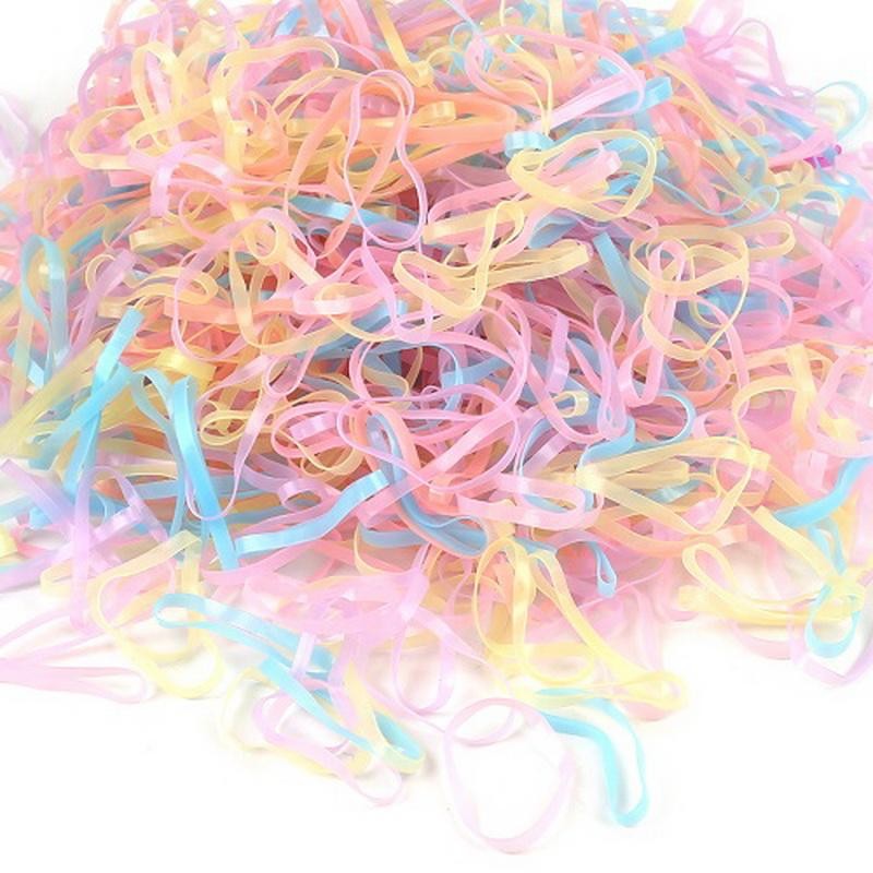 1000 Strong Elastic Rubber Bands Assorted Colours Sizes Home, School and Office