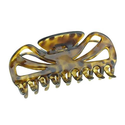 Parcelona French Glossy Belle Large Celluloid Hair Claw for Women