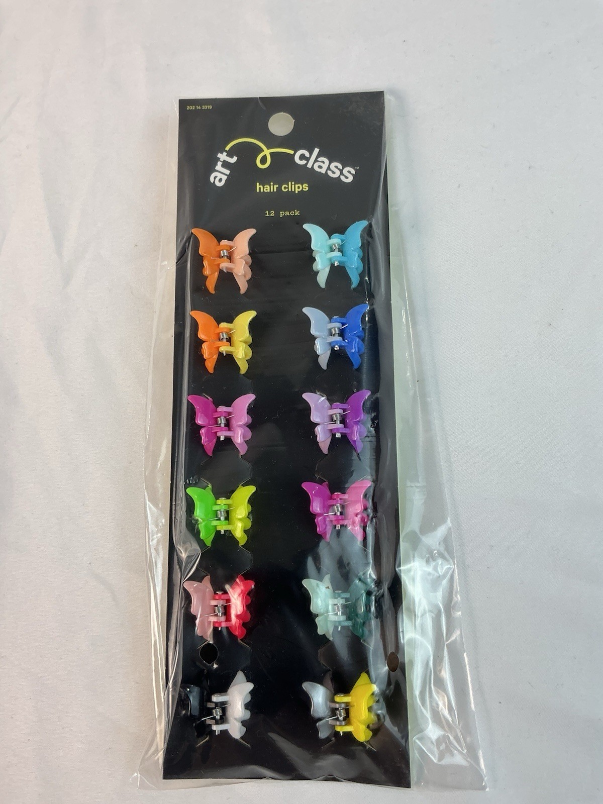 Art Class Six Pack Hair Clips Multicolor Butterflies