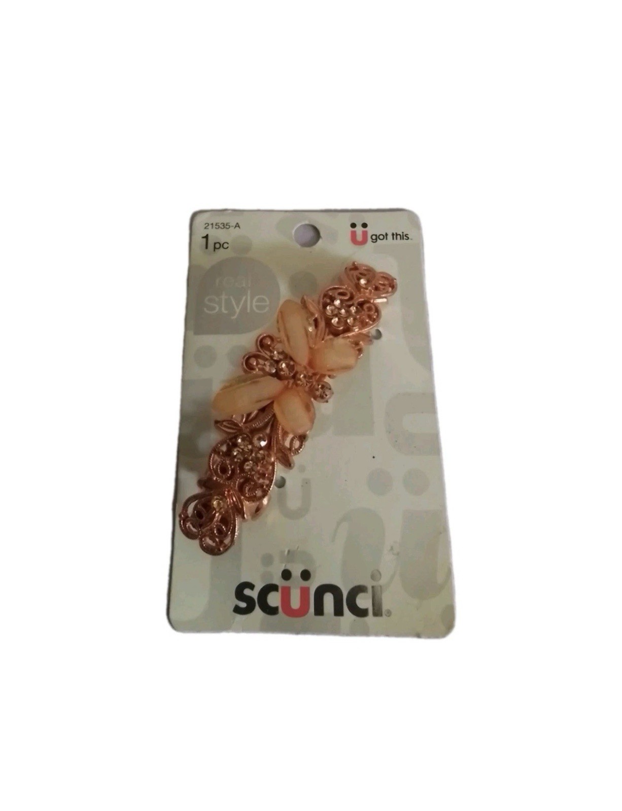 Scünci Butterfly Hair Clip Barrette 21535-A 1pc