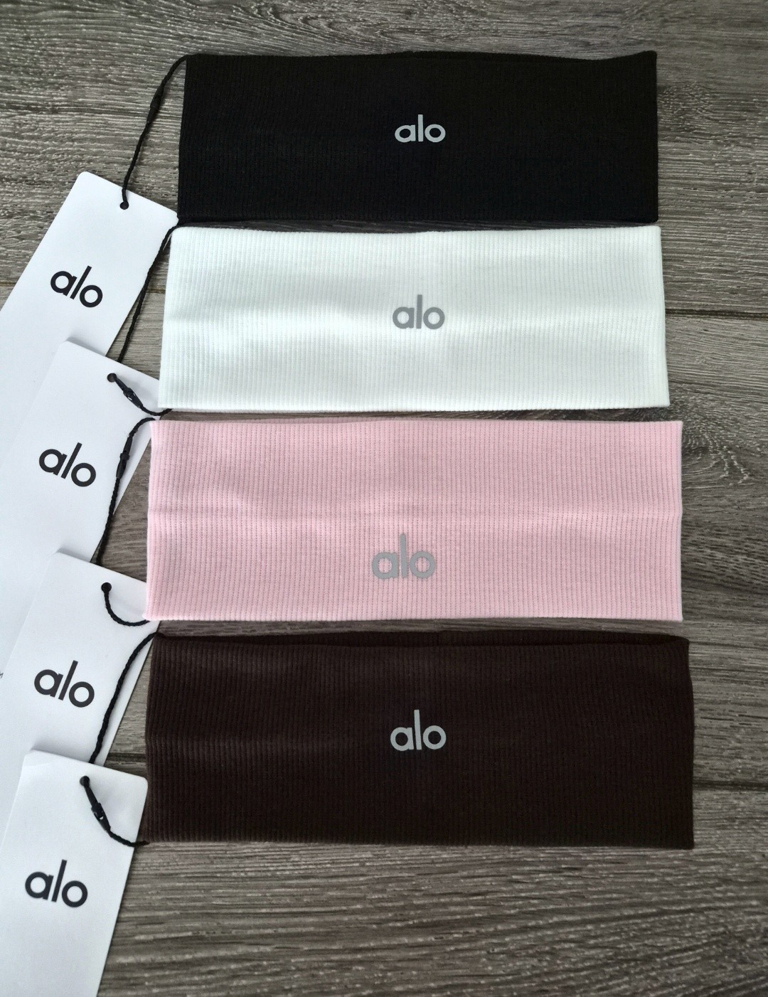 Headbands 4-Pack –Black/White/Pink/Brown