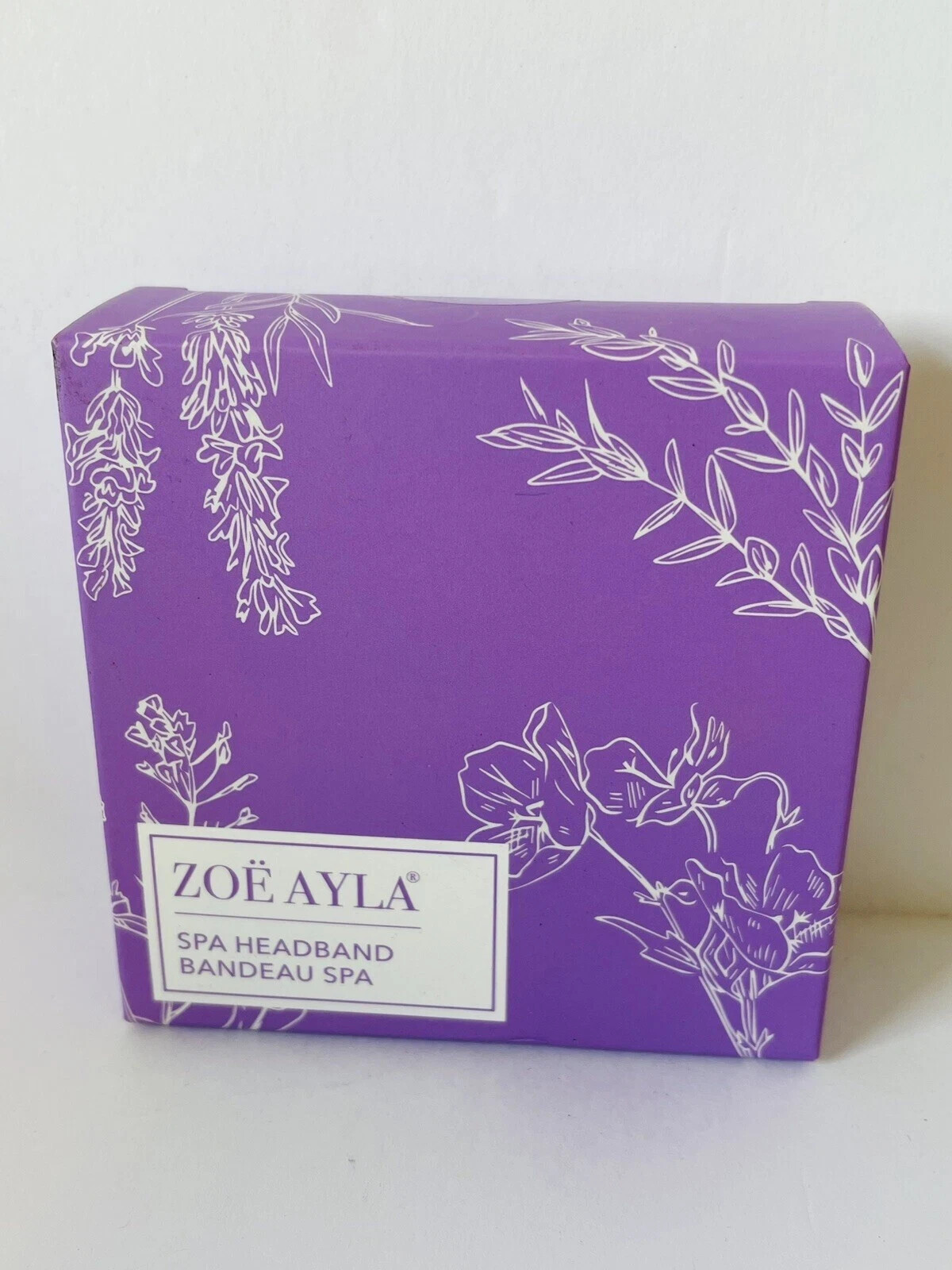 Zoe Ayla Spa Hair Towel Headband Bandeau Eco Friendly Purple NIB FABFITFUN NEW
