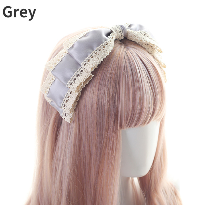 Princess Girl Lolita Headband Headwear Gothic Headdress Bowknot Hair Accessory