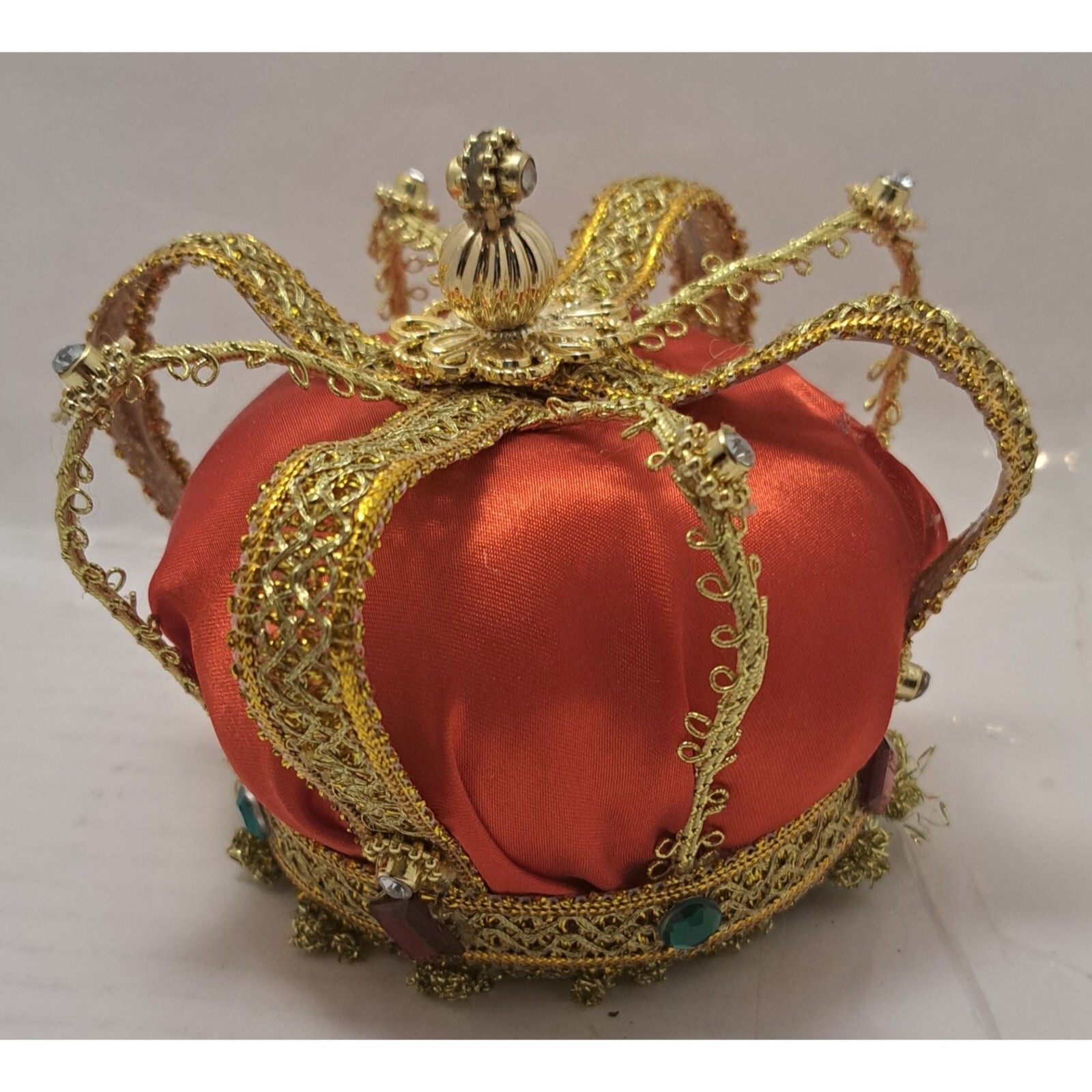 Hair Clip Royalty Crown Royal red and gold with jewels