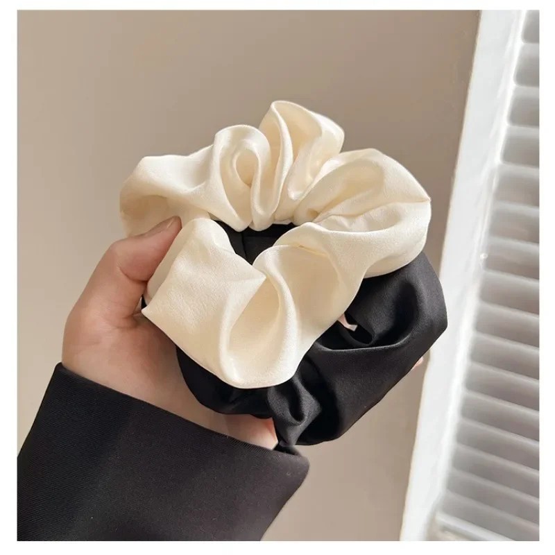 5PCS Satin Hair Scrunchies Large Elastic Hair Ties Ponytail Holder Hair Accessor