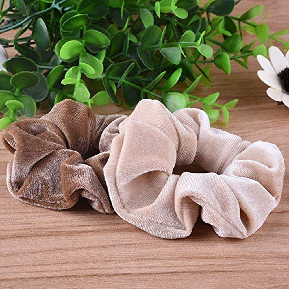 Lot Hair Scrunchies Velvet Elastic Hair Bands Scrunchy Rope Ties For Women Girl