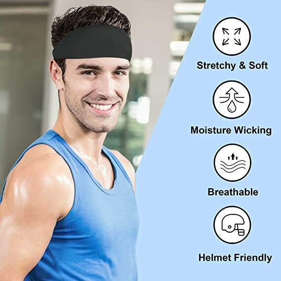Yoga Sports Headband for Men Women Elastic Headband Workout Running Hair Band