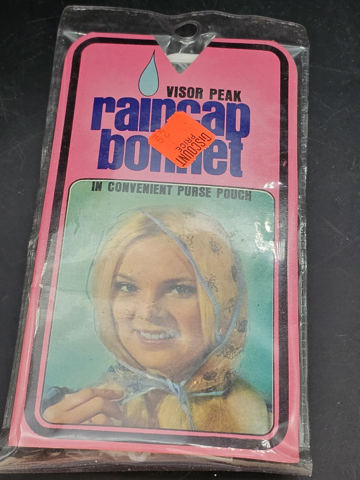 Vtg Visor Peak NOS Raincap Bonnet Hong Kong Woman’s Hair Accessories