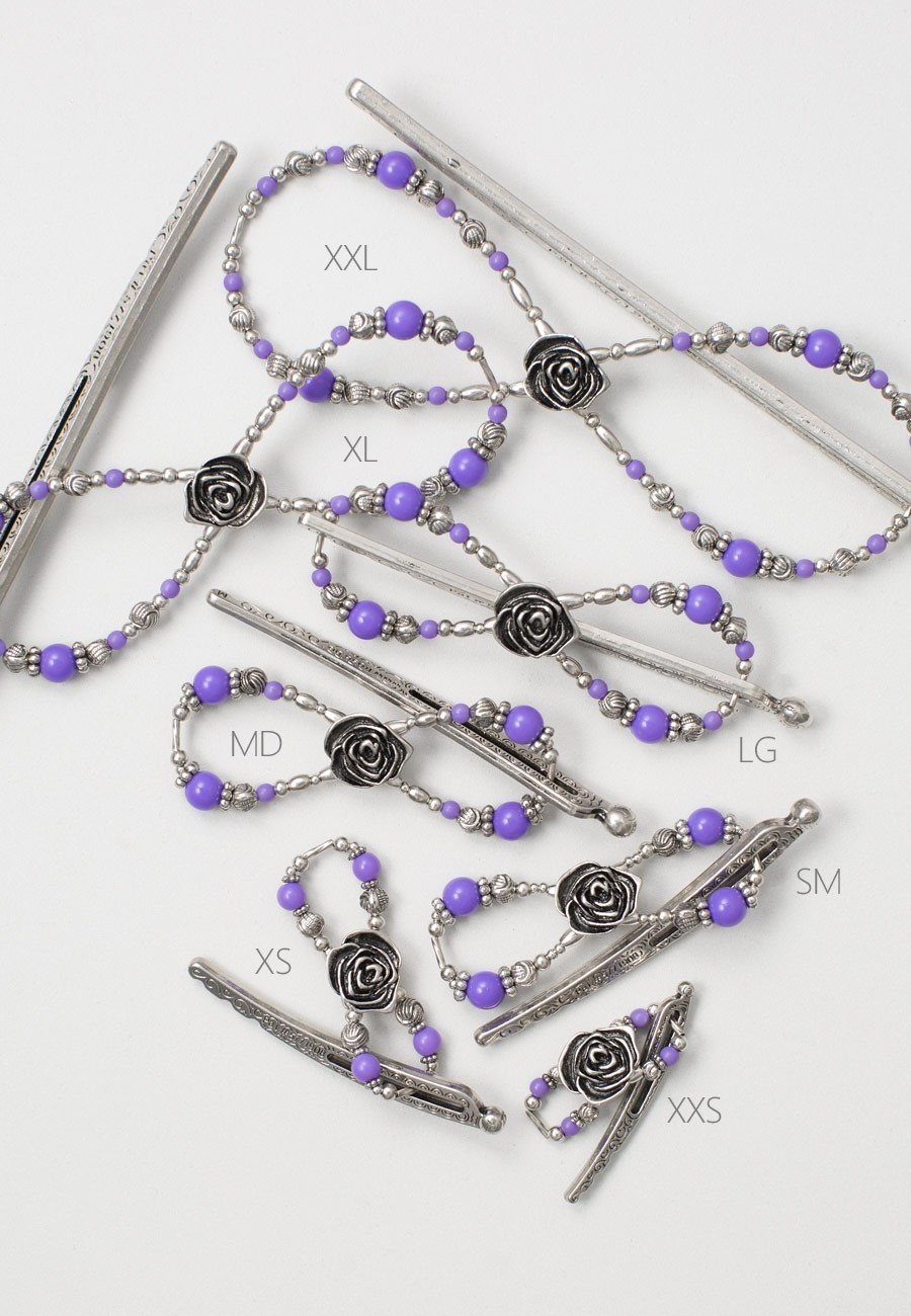 Lilla Rose Purple Rose Flexi Hair Clip FX-3032 M (Medium)