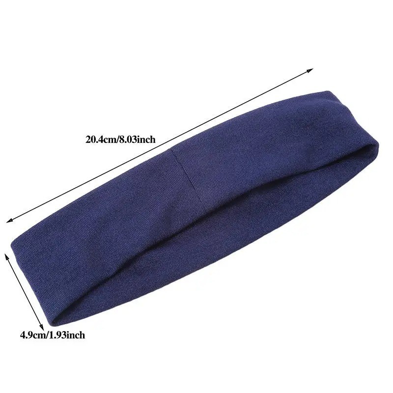 7PCS Elastic Sports Headbands Women Stretch Yoga Running Sweatbands