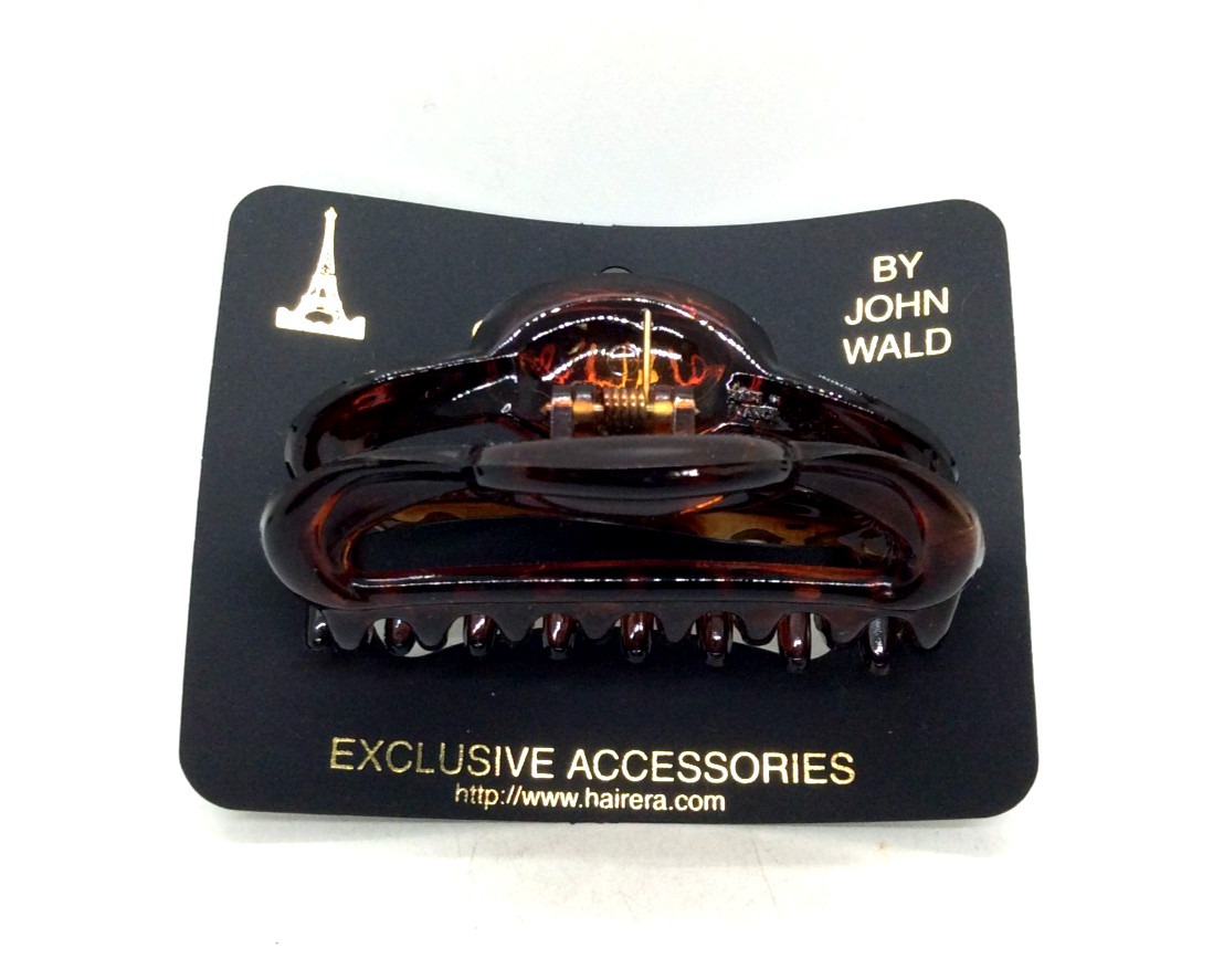 Caravan Small Open Button Hair Claw Tortoise Shell 853 hair accessories R21